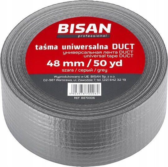 Bisan Bisan Taśma Uniwersalna Duct 48mm/50yd Szara B870006