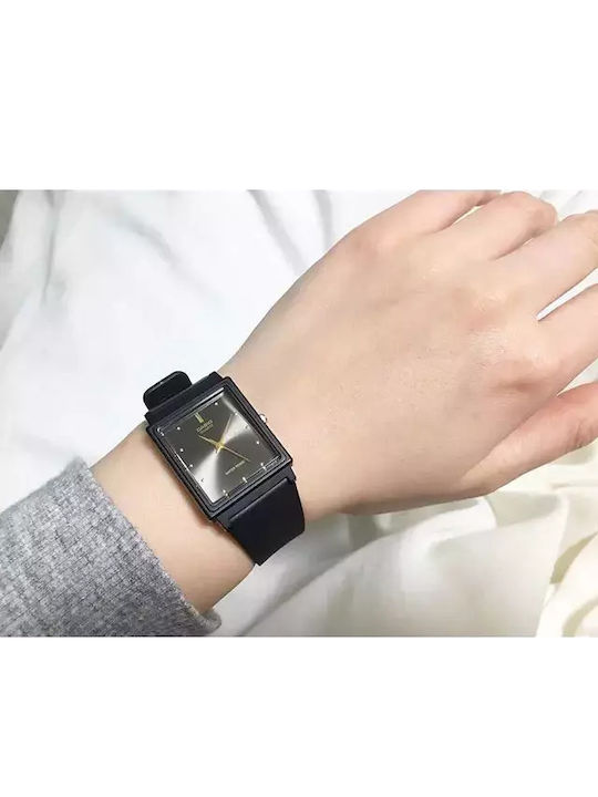 Casio Classic Herrenuhr 27mm Batterie mit Schwarz Kautschukarmband