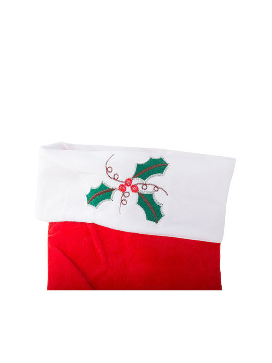 Șosetă Decorativă de Crăciun Roșie