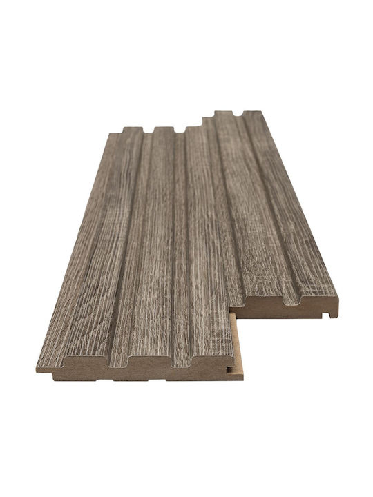 3D Πάνελ Τοίχου από MDF με Κόλλα Καφέ