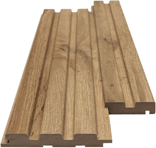 3D Πάνελ Τοίχου από MDF με Κόλλα Καφέ