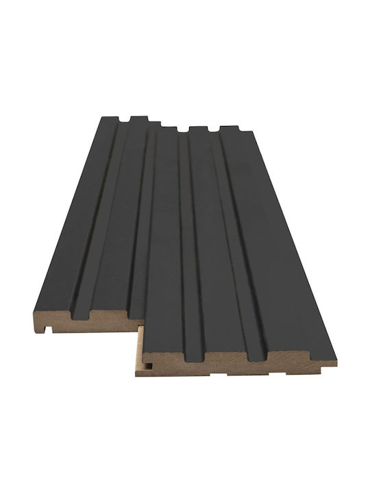 3D Wall Panel from PVC with Glue Black