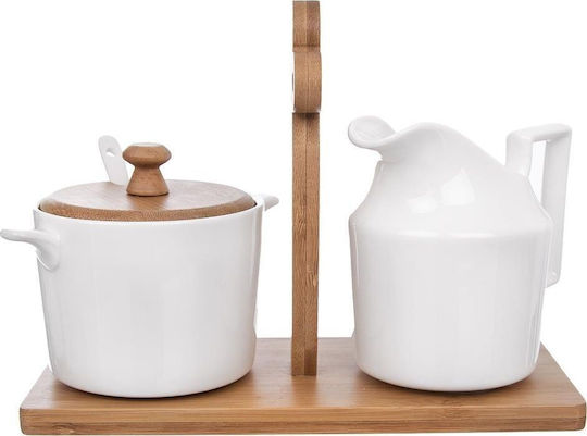 Orion Milk Jug & Sugar Bowl Set Serving White