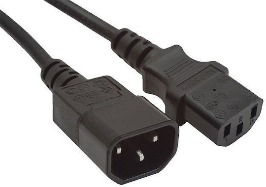 Cablexpert Stromverlängerungskabel IEC 60320 C14 auf IEC 60320 C13 1,8 m