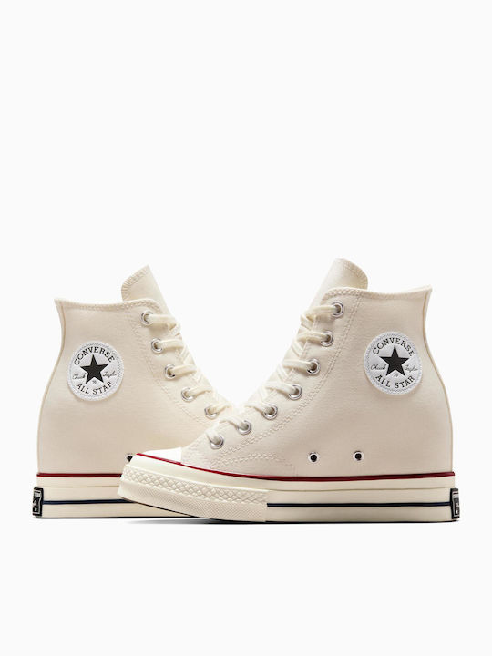 Wedge Γυναικεία Sneakers Λευκά