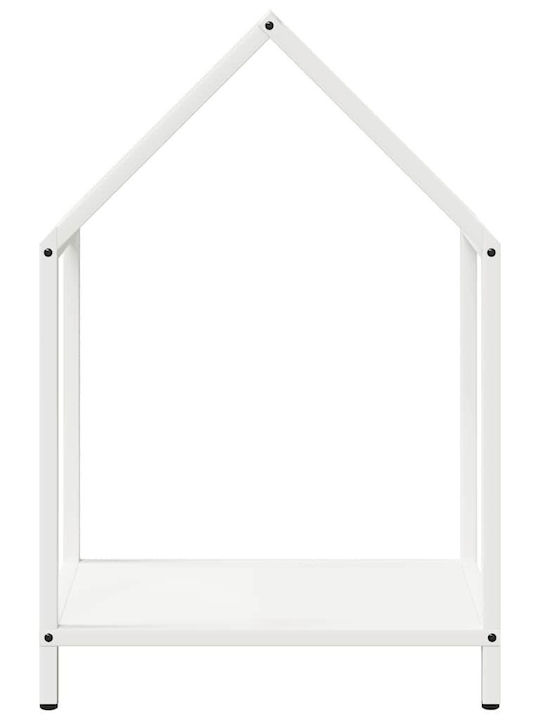 vidaXL Inox Ράφι Αποθήκευσης Ξύλων 40x25x60cm Λευκό