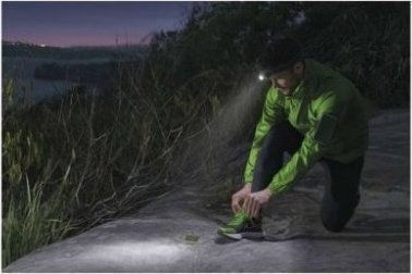 GP Batteries Rechargeable Headlamp LED IPX6 with Maximum Brightness 500lm Green