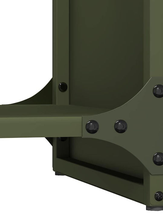vidaXL Ξύλινο Ράφι Αποθήκευσης Ξύλων 40x30x80cm Πράσινο