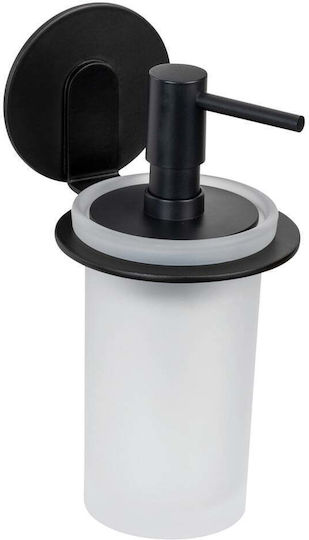Wenko Dispenser Γυάλινο Μαύρο 150ml