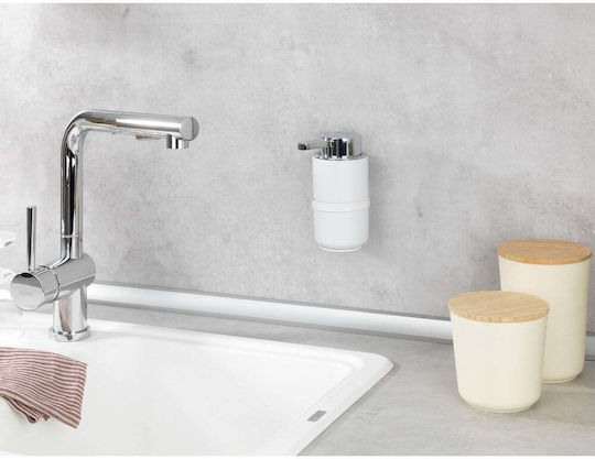 Wenko Επιτοίχιο Dispenser Κεραμικό Λευκό 250ml
