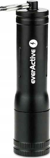 everActive Keychain Flashlight LED IPX4 with Maximum Brightness 100lm Black