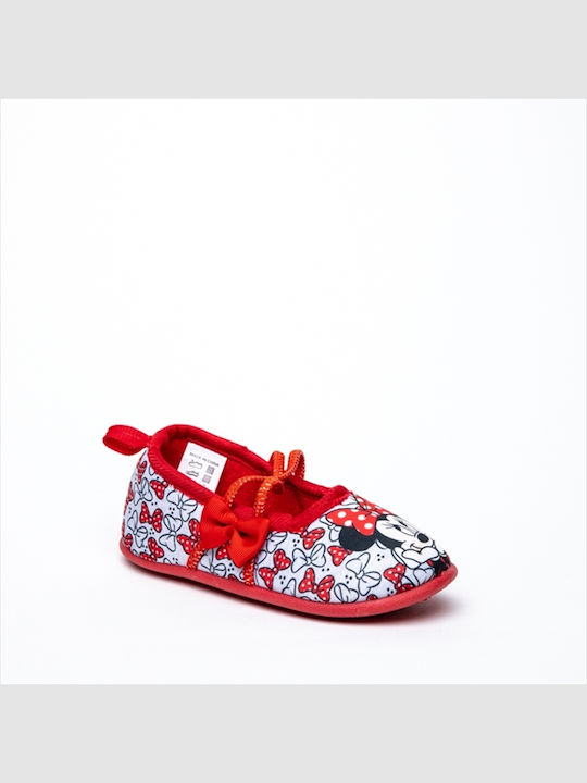 Disney Kids Slippers Red Mini Mouse