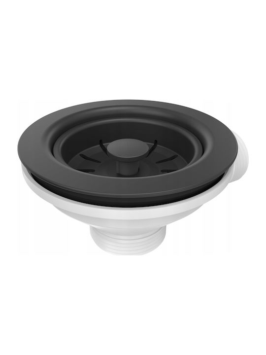 GraniteQ Drop-In Chiuvetă Inox L77xW44cm Negru