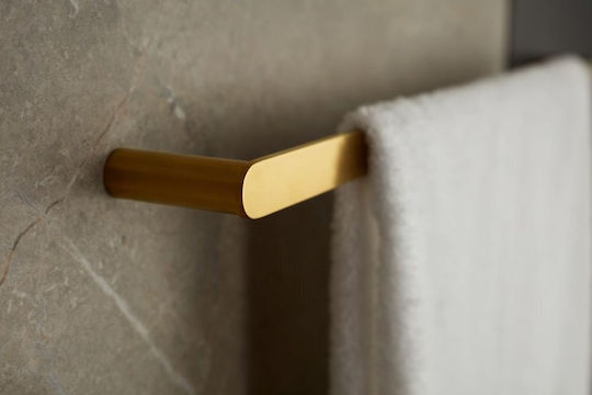 KFA Single Wall-Mounted Bathroom Rail ​60x60cm Inox Gold