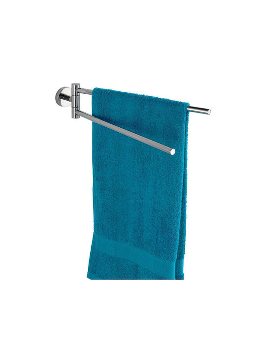 Wenko Double Bathroom Towel Rack 43x5.5cm Inox Silver