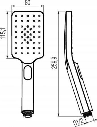Valvex Handheld Showerhead