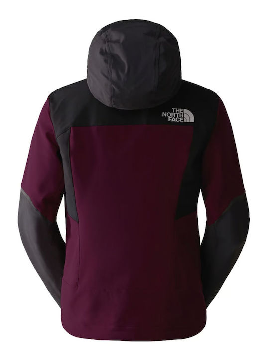 The North Face Dawn Turn Hybrid Sports Jacket Softshell Red