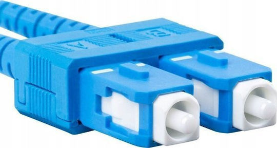 Lanberg Optische Faser Ethernet-Netzwerkkabel 0.5m Gelb 1Stück