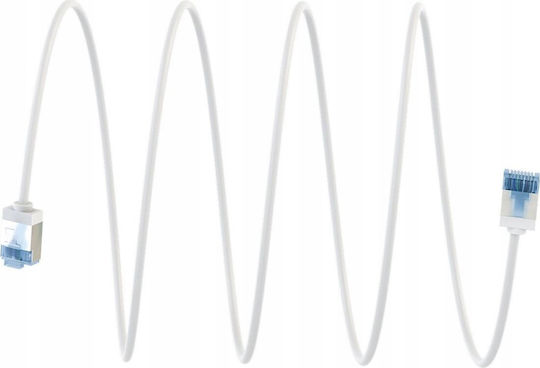 Goobay U/FTP (STP) Cat.6a (Gigabit) Καλώδιο Δικτύου Ethernet 0.15m Λευκό