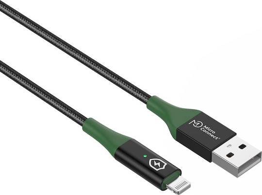 Microconnect USB-A to Lightning Cable Μαύρο 2m