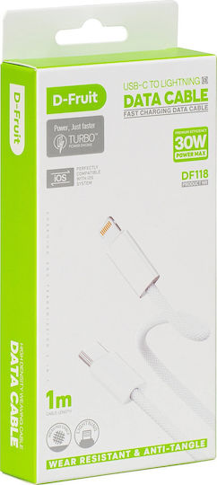 V7 USB-C to Lightning Cable White 1m