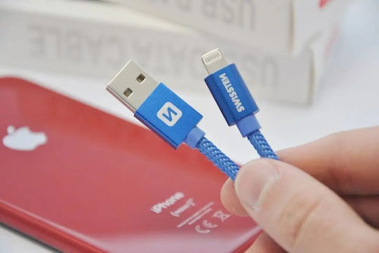 Swissten USB-A to Lightning Cable Blue 1.2m (71523208)