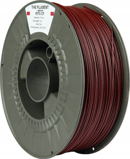Flashforge PETG 3D Принтер Филамент 1.75мм Червен 1кг 1бр Макарa