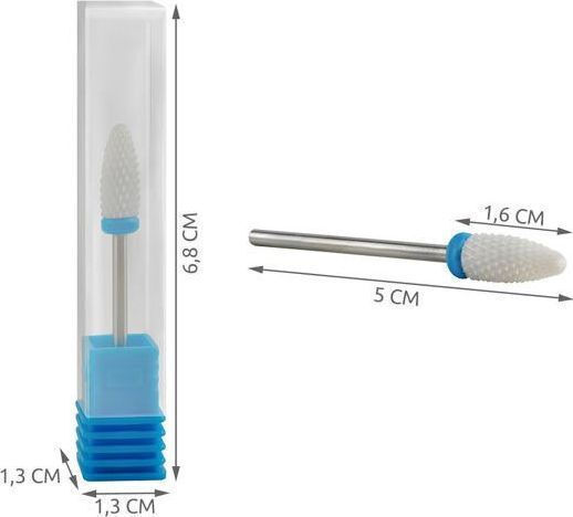 Iso Trade Nail Drill Ceramic Bit with Cone Head