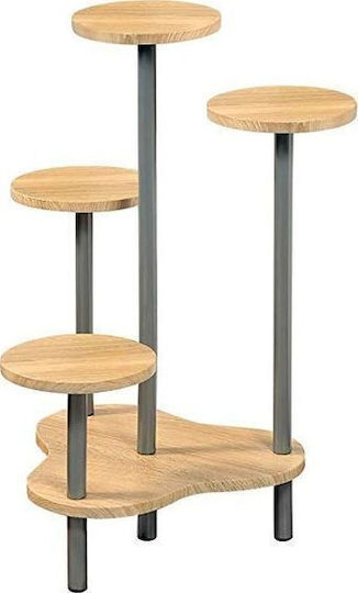 Kesper Plant Stand Metal Brown 64.5cmx46cmx72.5cmcm.