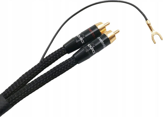 Melodika Кабел 2x RCA мъжки - 2x RCA мъжки 1.5м MDPHD15