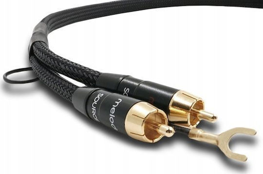 Melodika Кабел 2x RCA мъжки - 2x RCA мъжки 2м MDPHD20