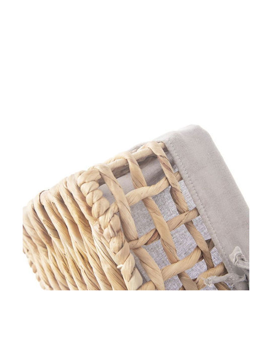 Orion Καλάθι Αποθήκευσης Rattan Γκρι 27x17x13cm