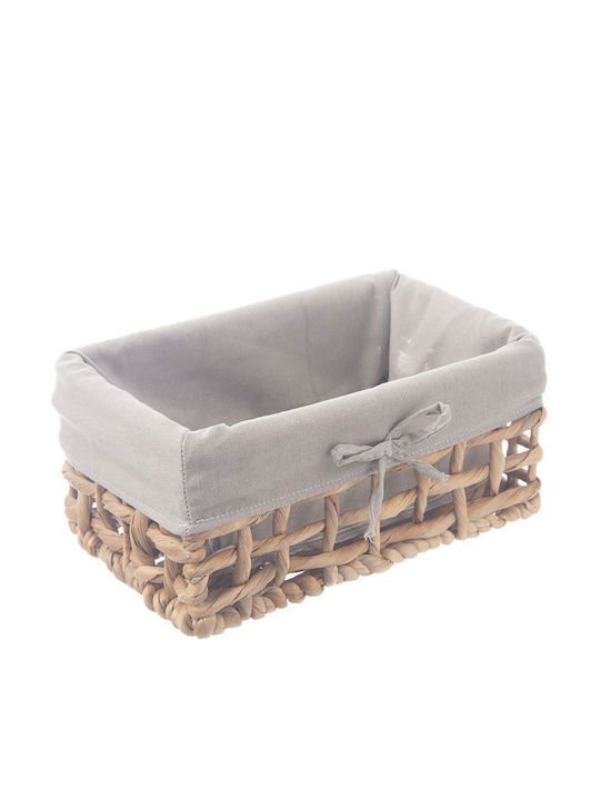 Orion Καλάθι Αποθήκευσης Rattan Γκρι 27x17x13cm