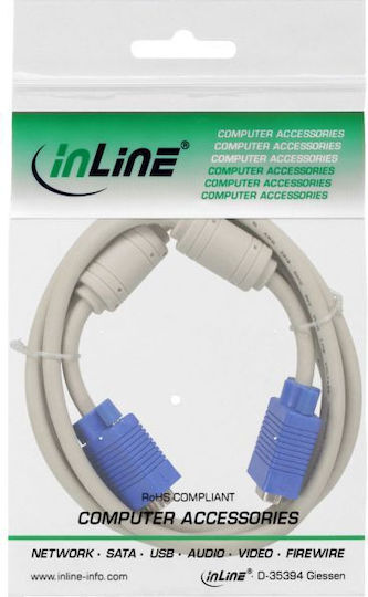 InLine Kabel VGA-Stecker - VGA-Stecker Blau 2m (17719)