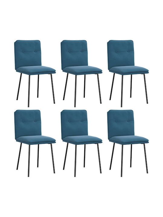 Stühle Speisesaal Blue 6Stück 45x54x83cm