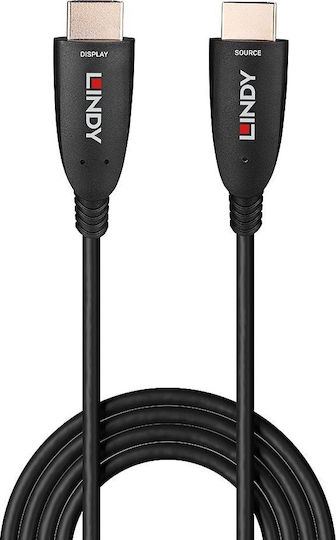 Lindy Cable HDMI male - HDMI male 60m Μαύρο