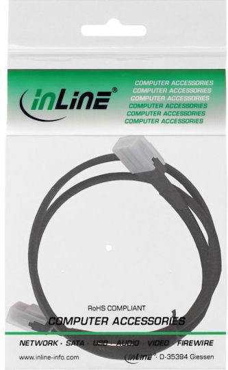 InLine SAS / Mini SAS / SCSI - SAS Cable 100cm Μαύρο (27624A)