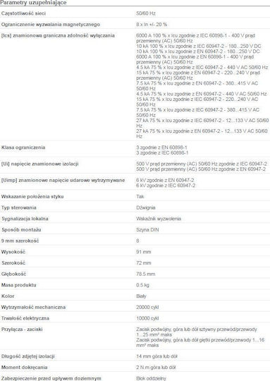 Schneider Electric Automatische Sicherung 20A Vierpolig A9F04420