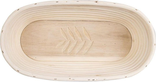 Orion Ψωμιέρα από Rattan Γκρι 32x15x9cm