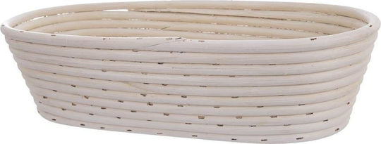Orion Кутия за хляб от ратан Сив 32x15x9см