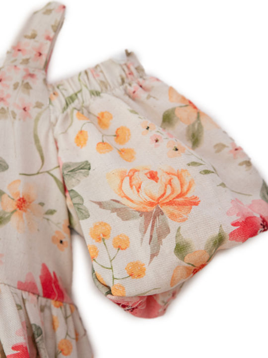 Kinderkleid Ärmellos Blumen Floral