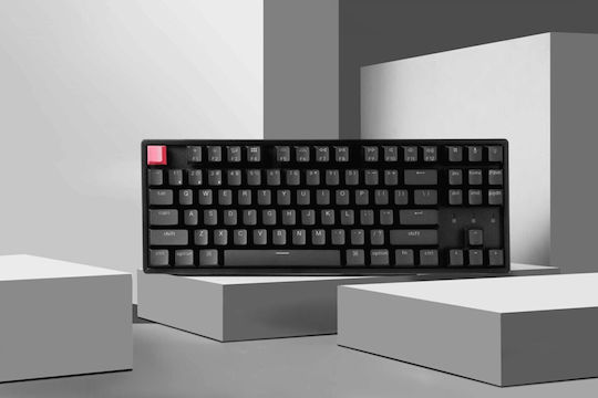 Keychron Keychron K8 V2 Wireless Gaming Mechanical Keyboard Tenkeyless with Keychron Super Red switches and RGB lighting (English US) Aluminum Frame