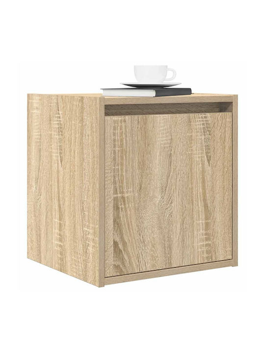 Wooden Sonoma Oak Bedside Tables 2 Pieces 38x34x40cm
