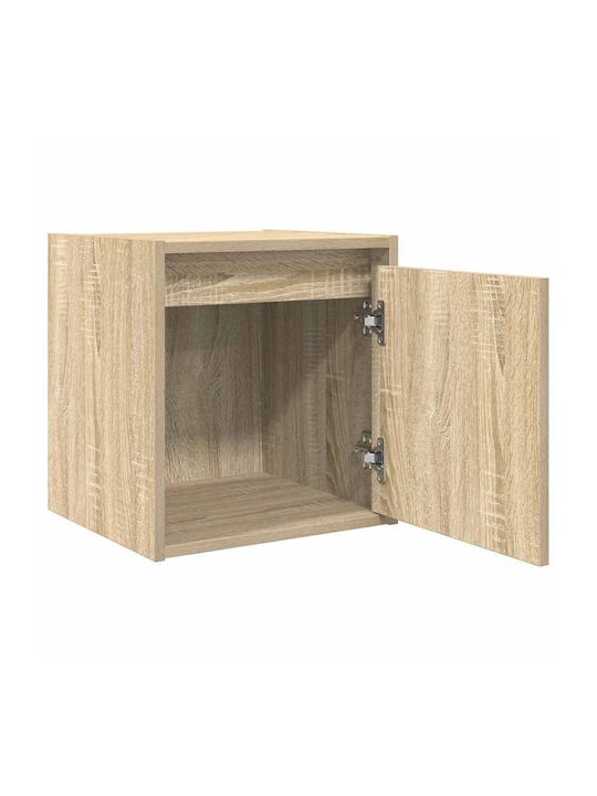 Wooden Sonoma Oak Bedside Tables 2 Pieces 38x34x40cm