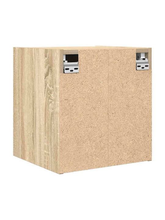 Wooden Sonoma Oak Bedside Tables 2 Pieces 38x34x40cm