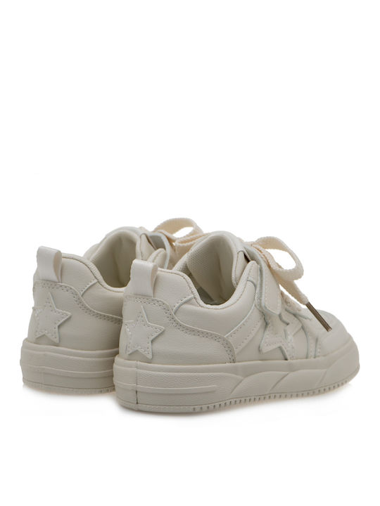 Παιδικά Sneakers με Σκρατς Λευκά