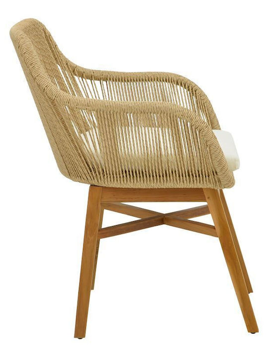 Kalie-wooly 7 Stück Garten- und Outdoor-Möbelsets Für Garten & große Räume Natürliche Beigen mit Kissen