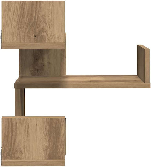 Eckige Wandregale Braune 2Stücke 40x40x49.5cm