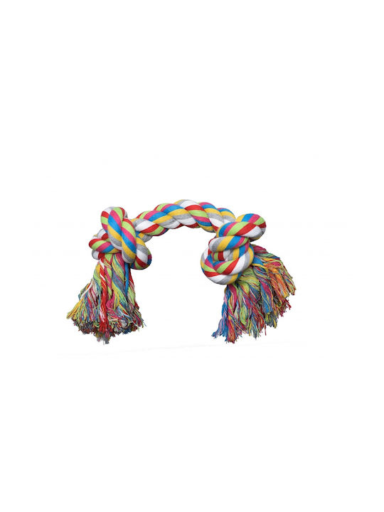 Jucărie pentru câini Pet Nova Frânghie din bumbac cu noduri 40cm Jucărie pentru câini Pet Nova Frânghie din bumbac cu noduri 40cm
