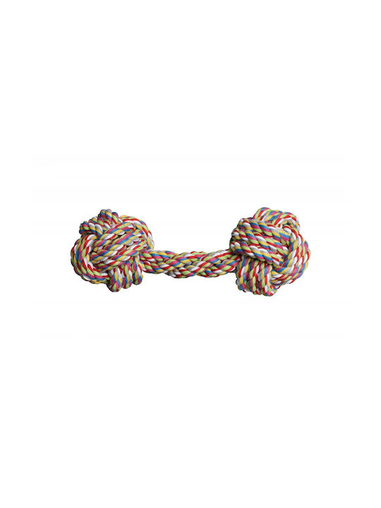 Jucărie pentru câini Pet Nova Halteră din frânghie de bumbac 25cm Jucărie pentru câini Pet Nova Halteră din frânghie de bumbac 25cm